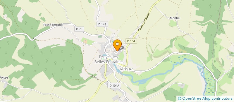 localisation de l'entreprise ASSOCIATION LUMIERES DE DRUYES à DRUYES-LES-BELLES-FONTAINES