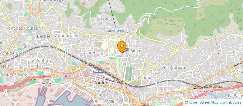 localisation de l'entreprise ASSOCIATION LUMINOR  TOULON