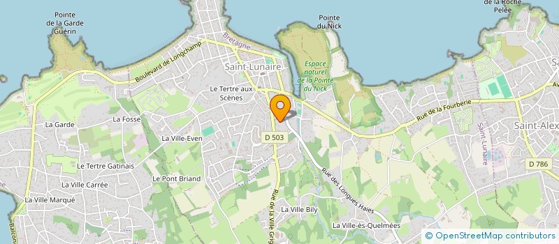 localisation de l'entreprise ASSOCIATION LUNAIRIENNE D'ASTRONOMIE  SAINT-LUNAIRE