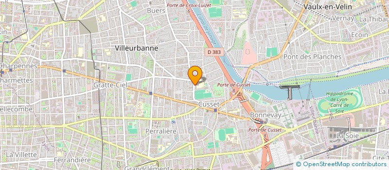 localisation de l'entreprise ASSOCIATION LYCEE BETH HANNA  VILLEURBANNE