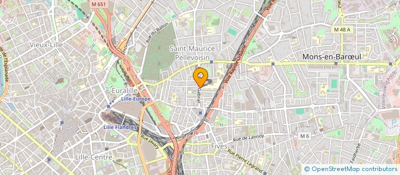 localisation de l'entreprise ASSOCIATION LYCEE PRIVE OZANAM à LILLE