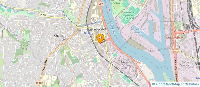 localisation de l'entreprise ASSOCIATION LYONNAISE NOUVELLE D'ECOUTE ET D'ACCOMPAGNEMENT  OULLINS-PIERRE-BENITE