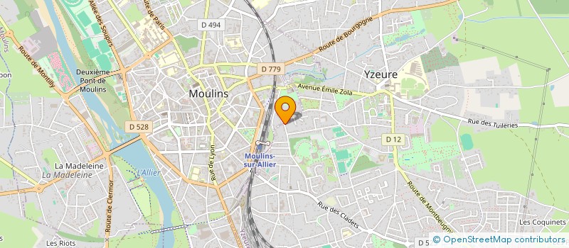 localisation de l'entreprise ASSOCIATION LYRIQUE ARPA D'OR  YZEURE