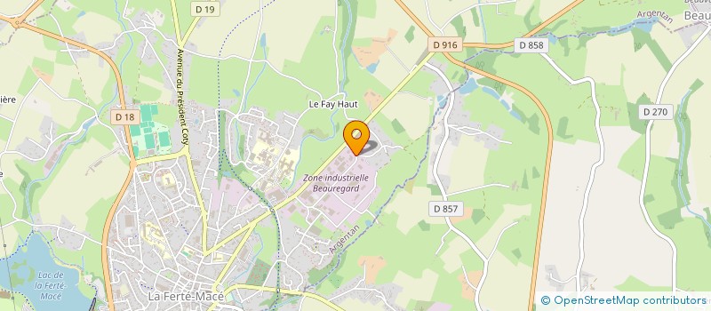 localisation de l'entreprise ASSOCIATION M.A.M A PETITS PAS à LA FERTE MACE