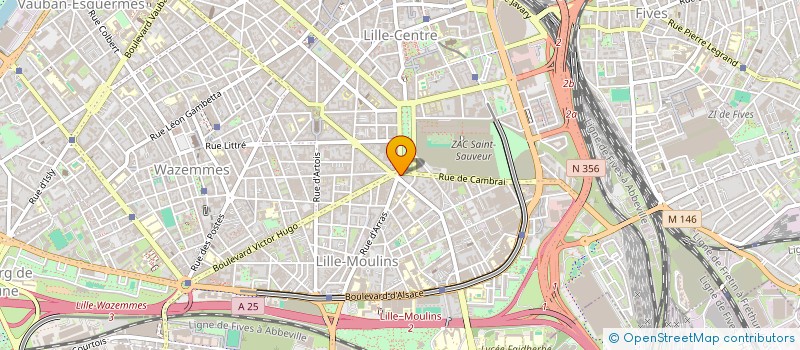 localisation de l'entreprise ASSOCIATION M-ALEA  LILLE