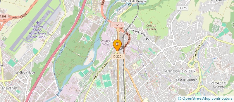 localisation de l'entreprise ASSOCIATION M.D.E.  ANNECY