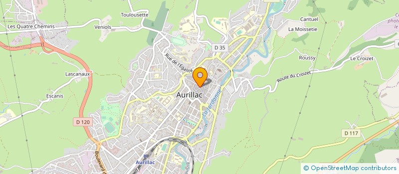 localisation de l'entreprise ASSOCIATION M.E.J. DU CANTAL à AURILLAC