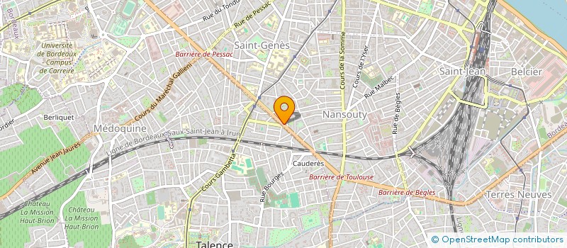 localisation de l'entreprise ASSOCIATION M G FORM AQUITAINE  BORDEAUX