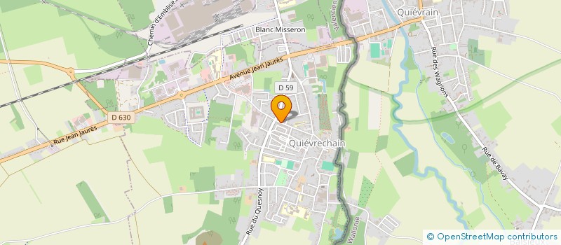 localisation de l'entreprise ASSOCIATION M J M ANIMATION  QUIEVRECHAIN