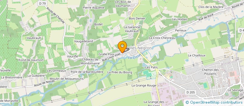 localisation de l'entreprise ASSOCIATION M & NOS PARTICULARITES  NAZELLES-NEGRON