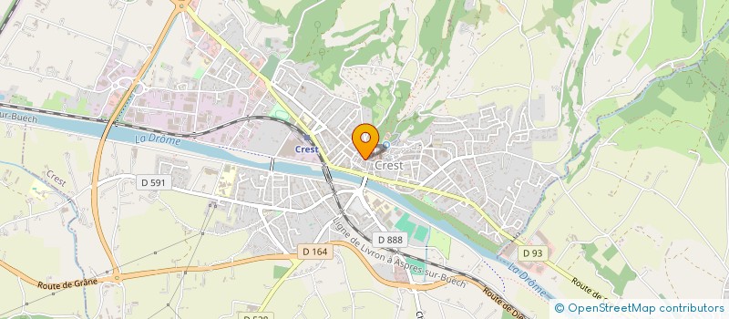 localisation de l'entreprise ASSOCIATION MACHIN CHOUETTE à CREST