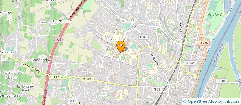 localisation de l'entreprise ASSOCIATION MACONNAISE DE CHIRURGIE PLASTIQUE ET BARIATRIQUE (AMCPB) à MACON