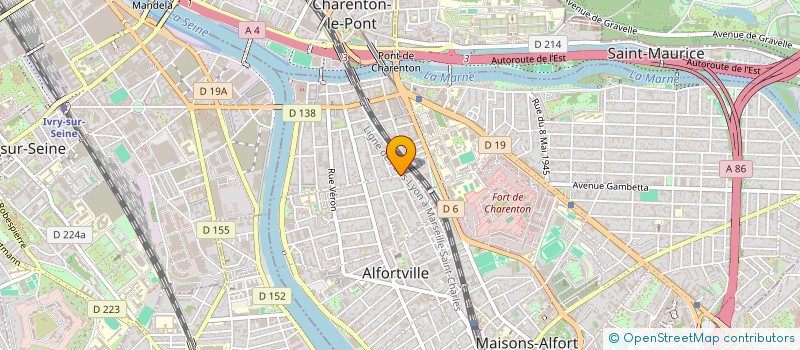 localisation de l'entreprise ASSOCIATION MADBOX à ALFORTVILLE
