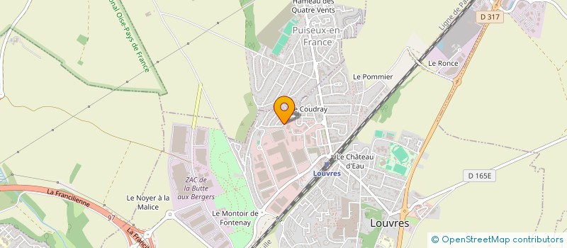 localisation de l'entreprise ASSOCIATION MADELEINE WRIGHT  LOUVRES