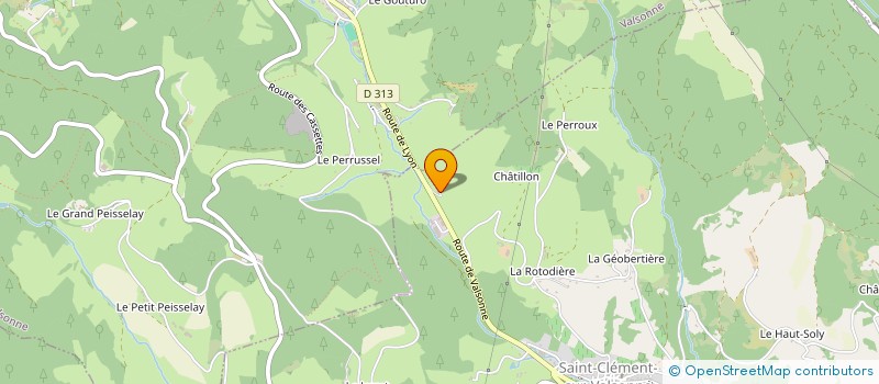 localisation de l'entreprise ASSOCIATION MAGNA TERRA  SAINT-CLEMENT-SUR-VALSONNE