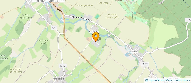 localisation de l'entreprise ASSOCIATION MAHAUT D ARTOIS  REBREUVE-RANCHICOURT