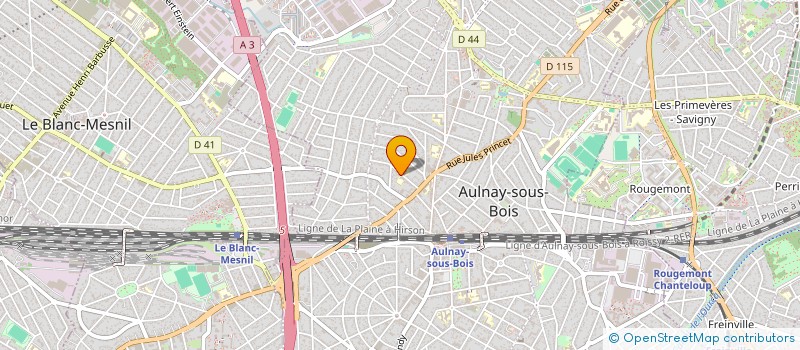 localisation de l'entreprise ASSOCIATION MAIN SOLIDAIRE ( AMS )  AULNAY-SOUS-BOIS