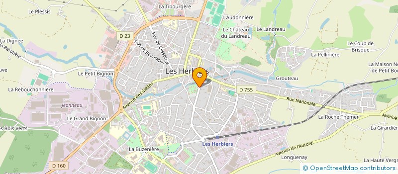 localisation de l'entreprise ASSOCIATION MAIN TENDUE à LES HERBIERS