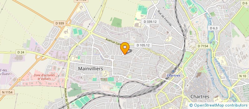 localisation de l'entreprise ASSOCIATION MAINVILLIERS SERVICE à MAINVILLIERS