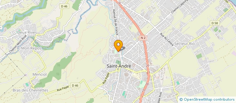 localisation de l'entreprise ASSOCIATION MAISON ASSISTANTES MATERNELLES TI FUTE 974 à SAINT-ANDRE