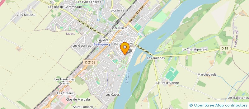 localisation de l'entreprise ASSOCIATION MAISON DE LA PAROLE à BEAUGENCY