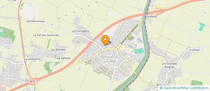 localisation de l'entreprise ASSOCIATION MAISON DE LA PETITE ENFANCE  DOMPIERRE-SUR-MER