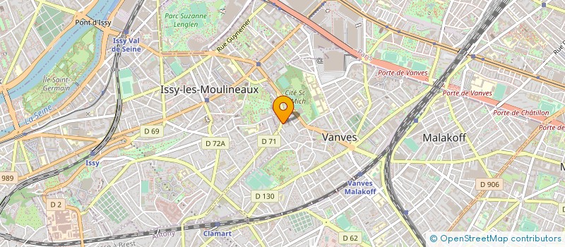 localisation de l'entreprise ASSOCIATION MAISON DE LAZARE à VANVES