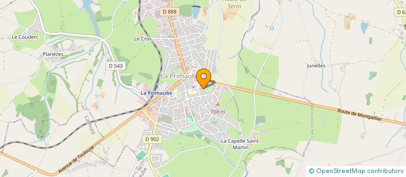 localisation de l'entreprise ASSOCIATION MAISON DE RETRAITE STE ANNE  LUC-LA-PRIMAUBE