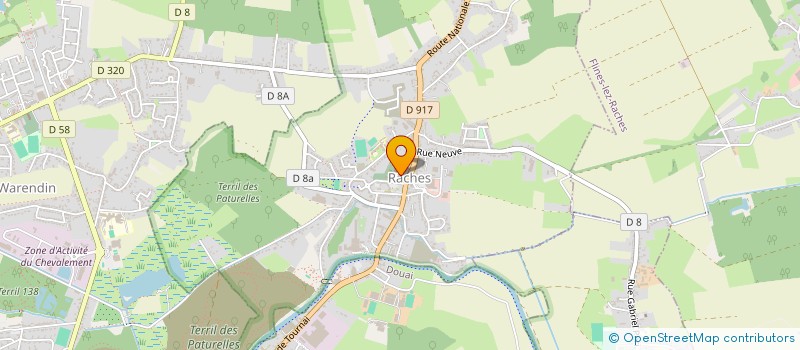 localisation de l'entreprise ASSOCIATION MAISON DE SANTE PLURIPROFESSIONNELLE DE RACHES  RACHES