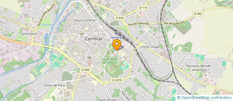 localisation de l'entreprise ASSOCIATION MAISON DES LYCEENS DU LYCEE PAUL DUEZ LOUISE DE BETTIGNIES  CAMBRAI