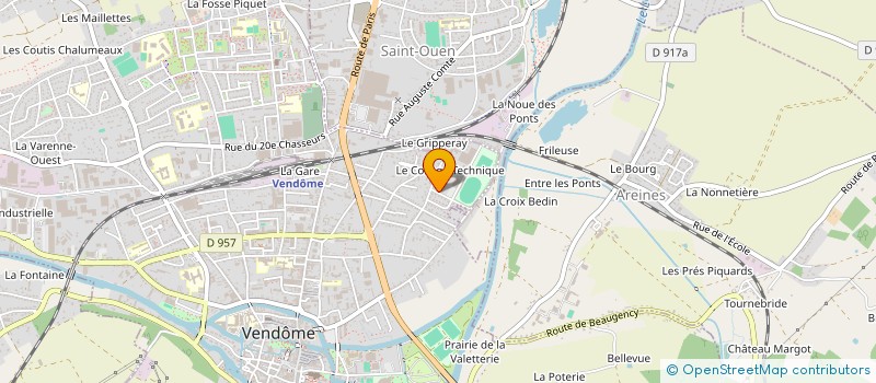 localisation de l'entreprise ASSOCIATION MAISON DES LYCEENS DU LYCEE PROFESSIONNEL ANDRE AMPERE  VENDOME