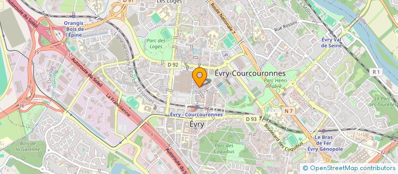 localisation de l'entreprise ASSOCIATION MAISON DU MONDE D'EVRY à EVRY-COURCOURONNES