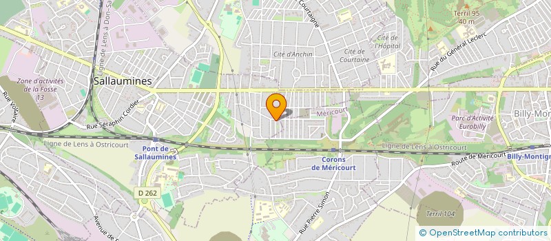 localisation de l'entreprise ASSOCIATION MAISON ET JARDINS PARTAGES DU 3  SALLAUMINES