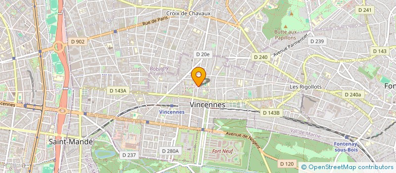 localisation de l'entreprise ASSOCIATION MAISON NOTRE-DAME à VINCENNES
