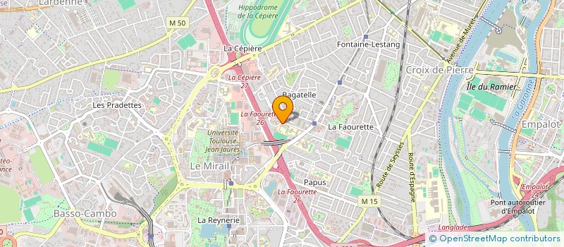 localisation de l'entreprise ASSOCIATION MAISON QUARTIER DE BAGATELLE à TOULOUSE