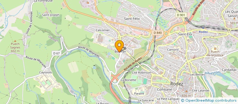 localisation de l'entreprise ASSOCIATION MAISON SAINT PIERRE à RODEZ
