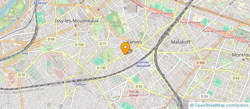 localisation de l'entreprise ASSOCIATION MAISON SOINS ET REPOS à VANVES
