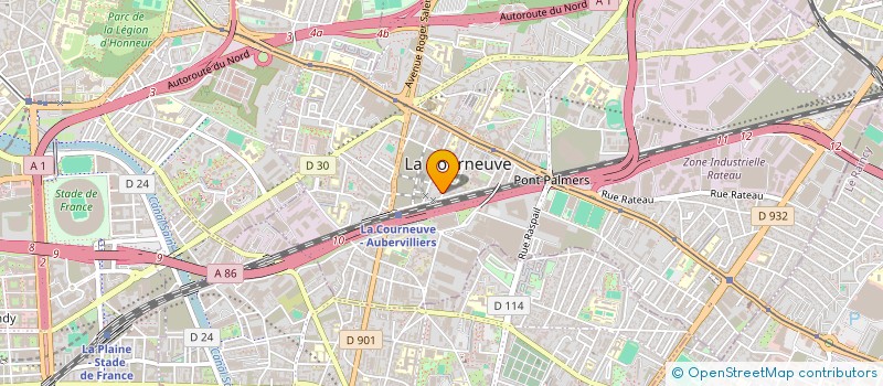 localisation de l'entreprise ASSOCIATION MAKADAM à LA COURNEUVE