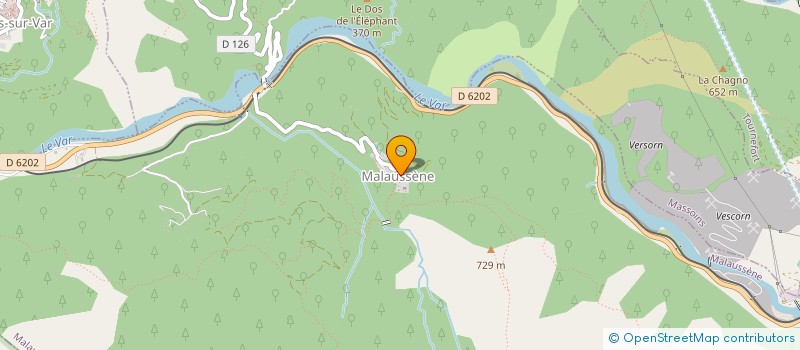 localisation de l'entreprise ASSOCIATION MALAUSSENOISE DE PREVENTION CONTRE LES INCENDIES DE FORETS ET DE DEVELOPPEMENT DU PASTORALISME  MALAUSSENE