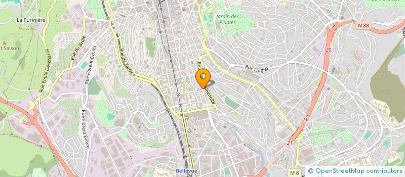 localisation de l'entreprise ASSOCIATION MALFAITEURS  SAINT-ETIENNE