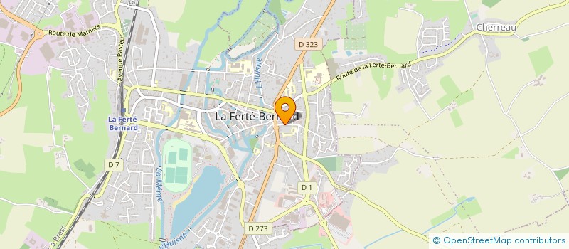 localisation de l'entreprise ASSOCIATION MAM'AN DOUCEUR  LA FERTE-BERNARD