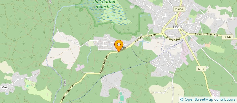 localisation de l'entreprise ASSOCIATION MAM LES LOULOUS LANDAIS  LEON