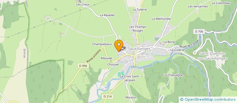 localisation de l'entreprise ASSOCIATION MAM PAS A PAS...  SAUXILLANGES