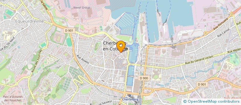 localisation de l'entreprise ASSOCIATION MANCHOISE DES PROPRIETAIRES  CHERBOURG-EN-COTENTIN