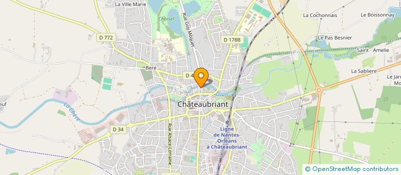 localisation de l'entreprise ASSOCIATION MANDARINE à CHATEAUBRIANT