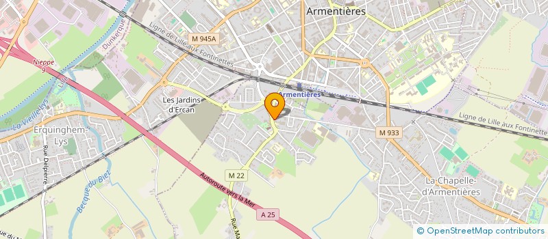 localisation de l'entreprise ASSOCIATION MANDATIARE D'AIDE A DOMICILE DE LA CHAPELLE D'ARMENTIERES AFEJI à LA CHAPELLE-D'ARMENTIERES