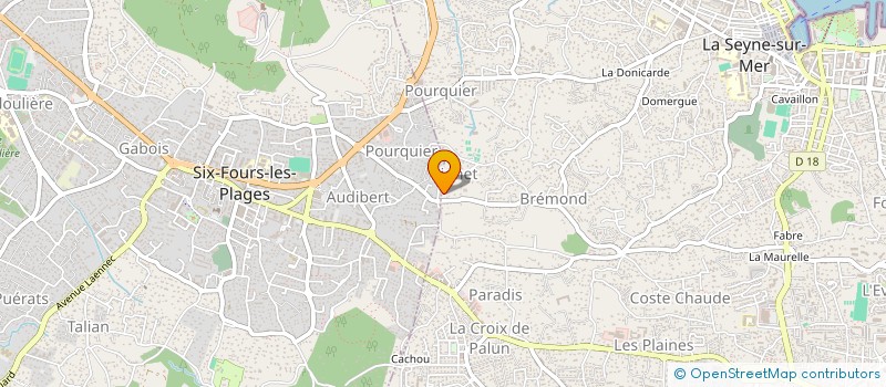 localisation de l'entreprise ASSOCIATION MANDREENNE ET SEYNOISE DES INFIRMIER(ES)LIBERAUX à LA SEYNE-SUR-MER