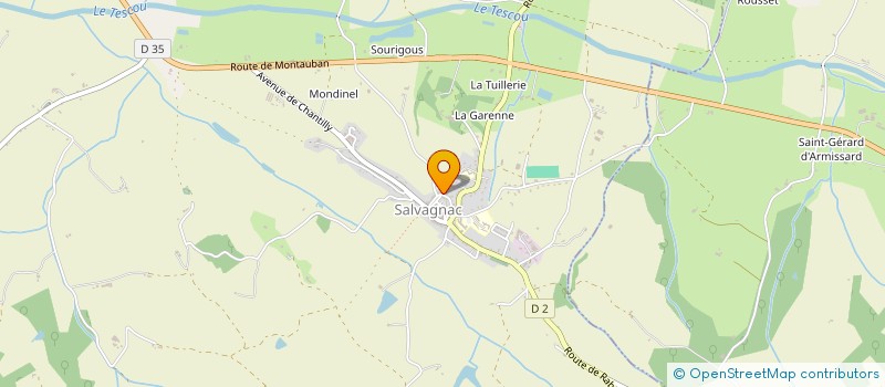 localisation de l'entreprise ASSOCIATION MANGE-DISQUE  SALVAGNAC