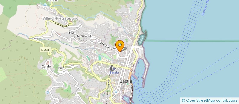 localisation de l'entreprise ASSOCIATION MANTINUM PROD à BASTIA