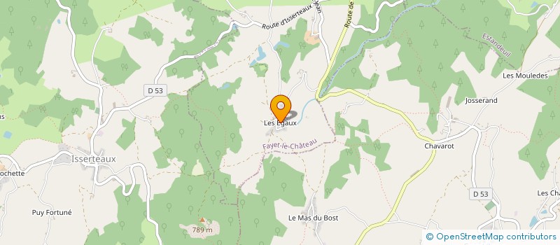 localisation de l'entreprise ASSOCIATION MARCEL CALLO à FAYET-LE-CHATEAU